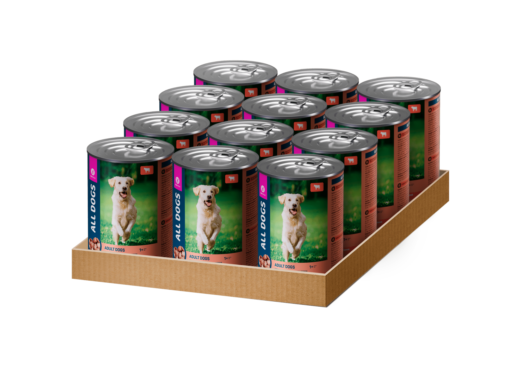 ALL DOGS корм конс. тефтельки с говядиной в соусе для собак, банка, 415 г