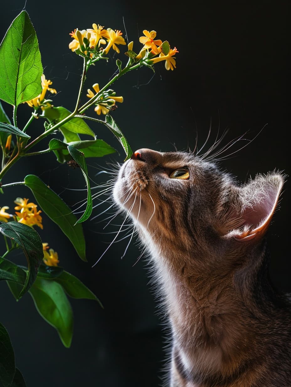 Кошка ест цветы – что делать?