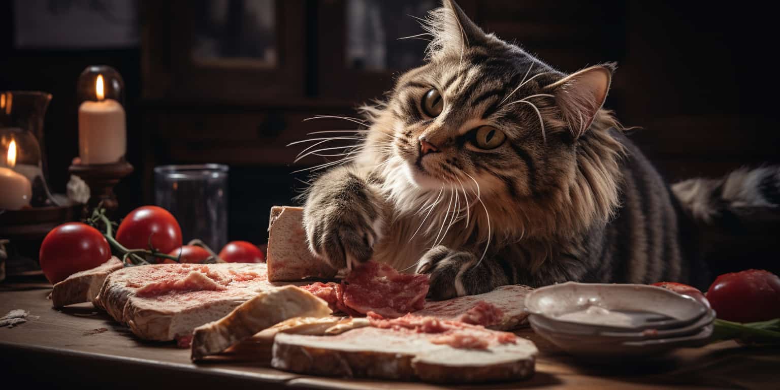 Как отучить кошку воровать еду со стола
