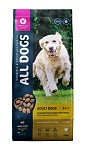 ALL DOGS корм сухой с курицей для собак, пп, 2,2 кг
