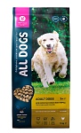 ALL DOGS корм сухой с курицей  для собак, пп, 13 кг